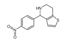 4-(4-硝基苯基)-4,5,6,7-四氢噻吩并[3,2-c]吡啶结构式
