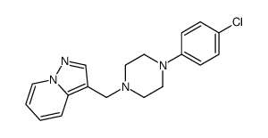 3-[[4-(4-chlorophenyl)piperazin-1-yl]methyl]pyrazolo[1,5-a]pyridine结构式