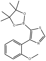 4-(2-Methoxyphenyl)thiazole-5-boronic acid pinacol ester Structure