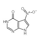 5-硝基-7h-吡咯并[2,3-d]嘧啶-4-醇结构式