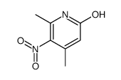 4,6-二甲基-5-硝基-2(1h)-吡啶酮结构式