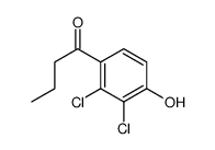 1-(2,3-dichloro-4-hydroxyphenyl)butan-1-one Structure