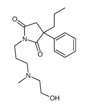 1-[3-[2-hydroxyethyl(methyl)amino]propyl]-3-phenyl-3-propylpyrrolidine-2,5-dione结构式