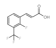 2-氟-3-(三氟甲基)肉桂酸结构式