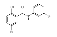 Benzamide,5-bromo-N-(3-bromophenyl)-2-hydroxy-结构式