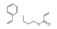 Butyl acrylate-styrene (1:1) Structure