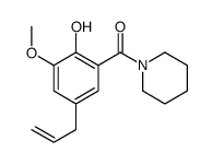 (2-hydroxy-3-methoxy-5-prop-2-enylphenyl)-piperidin-1-ylmethanone Structure