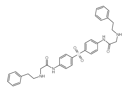 Acetanilide,4',4'''-sulfonylbis[2-(phenethylamino)- (7CI,8CI)结构式