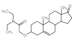 Acetamide,N,N-diethyl-2-[[(3b)-17-oxoandrost-5-en-3-yl]oxy]- (9CI) structure