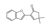 2-(2-benzofuryl)-4,4-dimethyl-2-cyclopenten-1-one Structure