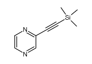 2-((trimethylsilyl)ethynyl)pyrazine结构式