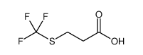 3-(trifluoromethylsulfanyl)propanoic acid结构式