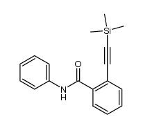 N-phenyl-2-[2-(trimethylsilyl)ethynyl]benzamide Structure
