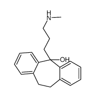 10,11-dihydro-5-[3-(methylamino)propyl]-5H-dibenzo[a,d]cyclohepten-5-ol结构式
