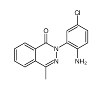 2-(2-amino-5-chlorophenyl)-4-methylphthalazin-1-one结构式
