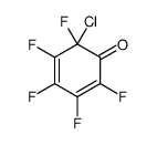 6-chloro-2,3,4,5,6-pentafluorocyclohexa-2,4-dien-1-one结构式