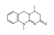4,11-dimethyl-3,4,6,11-tetrahydro-pyrimido[2,1-b]quinazolin-2-one结构式