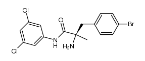 (2R)-2-amino-3-(4-bromophenyl)-N-(3,5-dichlorophenyl)-2-methyl-propionamide Structure