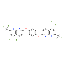 1,8-Naphthyridine,2,2-[1,4-phenylenebis(oxy)]bis[5,7-bis(trifluoromethyl)-(9CI) Structure