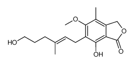 7-hydroxy-6-[(E)-6-hydroxy-3-methylhex-2-enyl]-5-methoxy-4-methyl-3H-2-benzofuran-1-one Structure