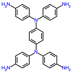 4-N-[4-(4-amino-N-(4-aminophenyl)anilino)phenyl]-4-N-(4-aminophenyl)benzene-1,4-diamine structure