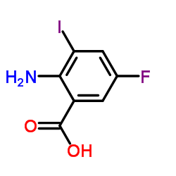 2-Amino-5-fluoro-3-iodobenzoic acid Structure