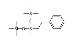 trimethyl-[methyl-(2-phenylethyl)-trimethylsilyloxysilyl]oxysilane结构式