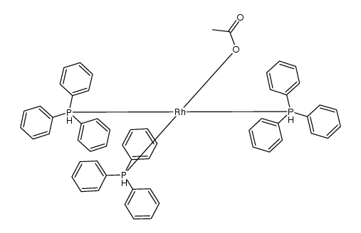 {rhodium acetate(PPh3)3} Structure