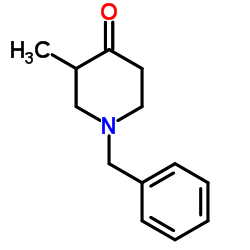 1-苄基-3-甲基-4-哌啶酮结构式