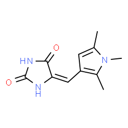 2,4-Imidazolidinedione, 5-[(1,2,5-trimethyl-1H-pyrrol-3-yl)methylene]- (9CI)结构式