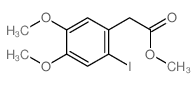 methyl 2-(2-iodo-4,5-dimethoxy-phenyl)acetate结构式
