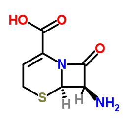 7-氨基-3-无-3-头孢环-4-羧酸结构式