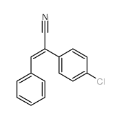 (E)-alpha-(4-氯苯基)肉桂腈结构式