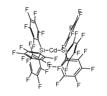 bis-{tris-(pentafluoro phenyl) silyl} cadmium结构式