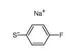 sodium salt of 4-fluorothiophenol Structure