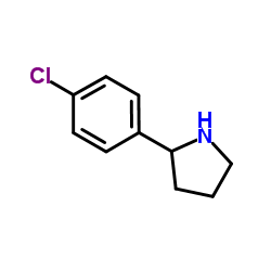 2-[p-Chlorophenyl]pyrolidine structure