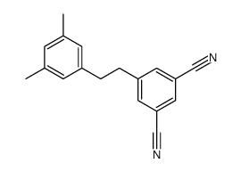5-[2-(3,5-dimethylphenyl)ethyl]benzene-1,3-dicarbonitrile结构式