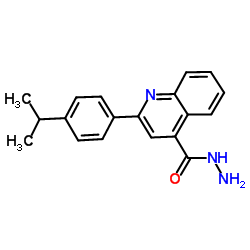2-(4-Isopropylphenyl)-4-quinolinecarbohydrazide Structure