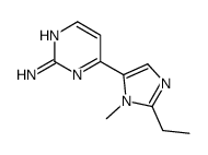 2-氨基-4-(1-甲基-2-乙基咪唑-5-基)嘧啶结构式