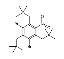 1,3-dibromo-2,4,6-tris(2,2-dimethylpropyl)-5-nitrobenzene结构式