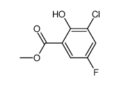 3-Chlor-5-fluor-salicylsaeuremethylester Structure