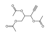 DL-erythro-pentyne-(1)-triol-(3.4.5)-triacetate Structure