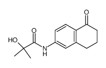 2-hydroxy-2-methyl-N-(5-oxo-5,6,7,8-tetrahydro-2-naphthalenyl)propanamide结构式