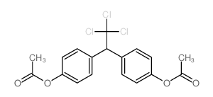 [4-[1-(4-acetyloxyphenyl)-2,2,2-trichloro-ethyl]phenyl] acetate Structure