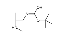 tert-butyl N-[(2R)-2-(methylamino)propyl]carbamate结构式