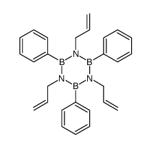 2,4,6-triphenyl-1,3,5-tris(prop-2-enyl)-1,3,5,2,4,6-triazatriborinane Structure