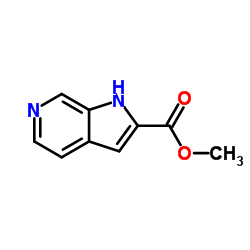 1H-吡咯并[2,3-c]吡啶-2-羧酸甲酯结构式