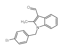 1-(4-bromobenzyl)-2-methyl-1h-indole-3-carbaldehyde Structure