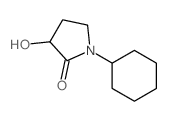 1-cyclohexyl-3-hydroxy-pyrrolidin-2-one Structure