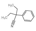 2-乙基-2-苯基丁腈结构式